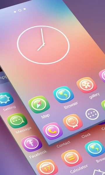 Gradient GOLauncher EX Theme - Preview 4