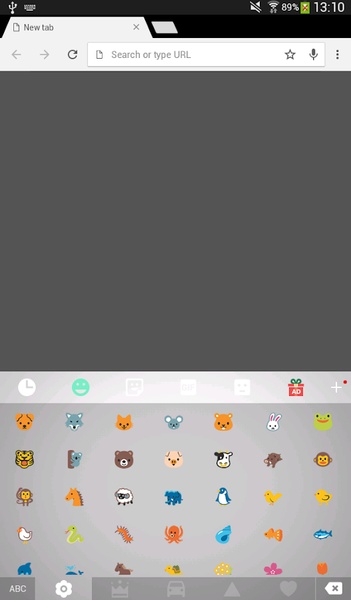 GO Keyboard White Theme - Preview 1