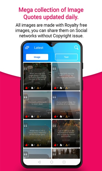 Quotext - Good Quotes and Status for Motivation - Preview 3