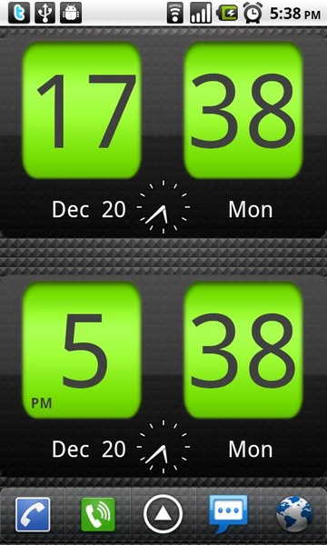 Flip Clock xTheme Widget 4x2 - Preview 5