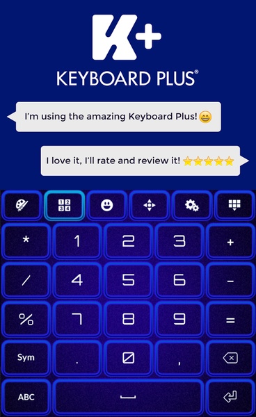 Neon Blue Keyboard - Preview 4