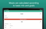 Fitness Meal Planner screenshot 1