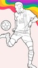 Draw Coloring Football Players screenshot 5