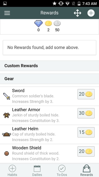 HabitRPG - Preview 2