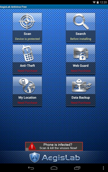 AegisLab Antivirus Free for Android - Download the APK from Uptodown