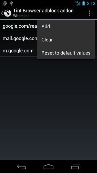 Tint Browser Adblock Addon - Preview 2