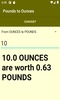 Pounds to Ounces converter screenshot 2