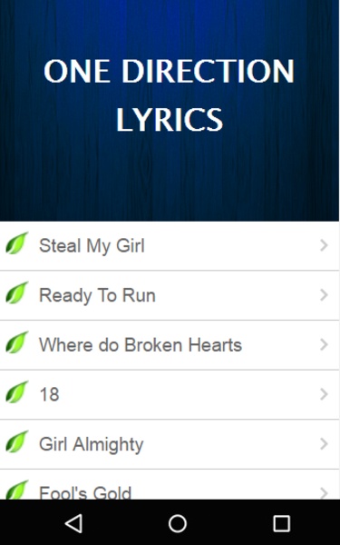 One Direction Music Lyrics - Preview 4