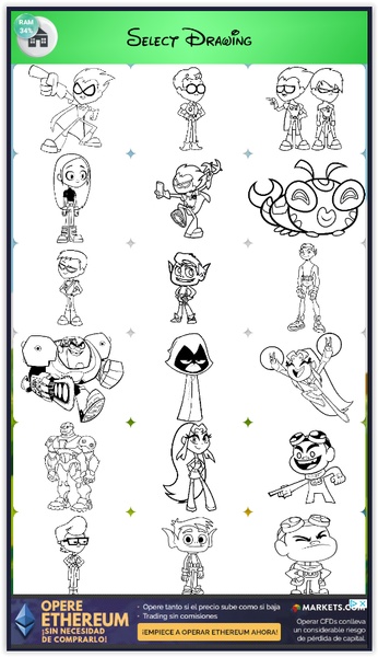 Coloring Book HD Titans Go - Preview 1