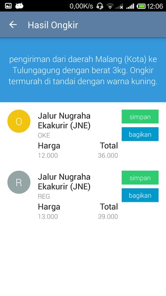 JNE Ongkos Kirim - Preview 5
