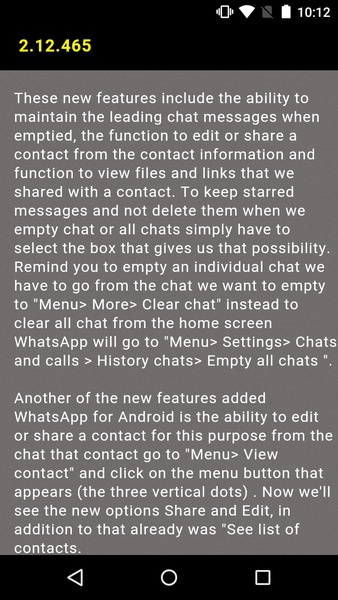 Actualizaciones para WhatsApp - Preview 3