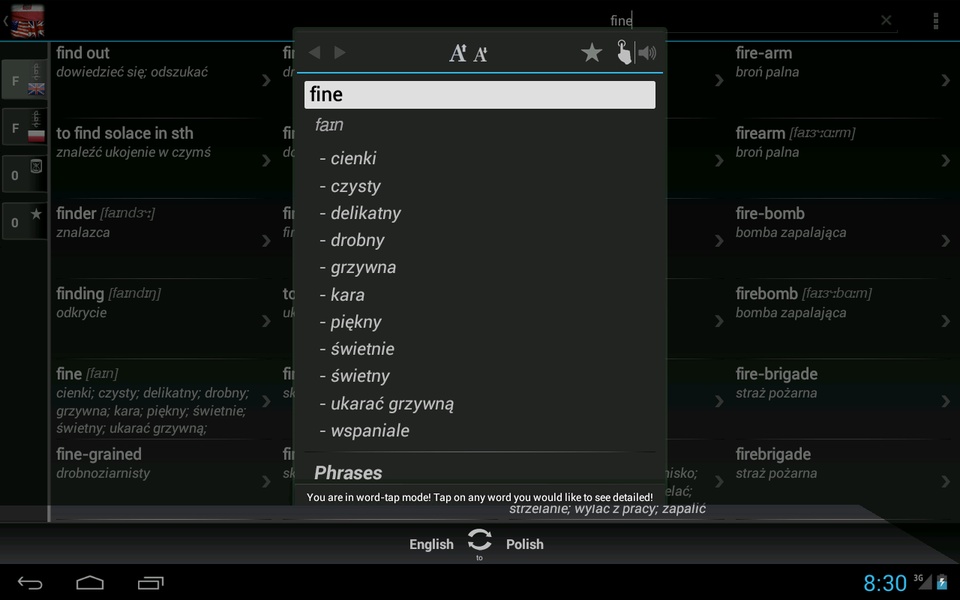 Free Eng-Pol Dictionary - Preview 4