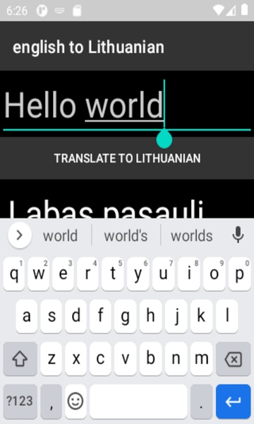 english to Lithuanian translator - Preview 3