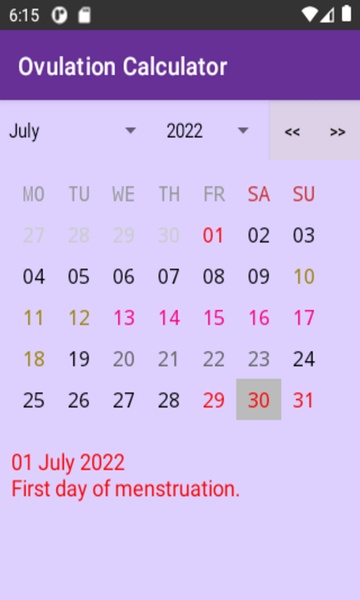 Ovulation Calculator - Preview 3
