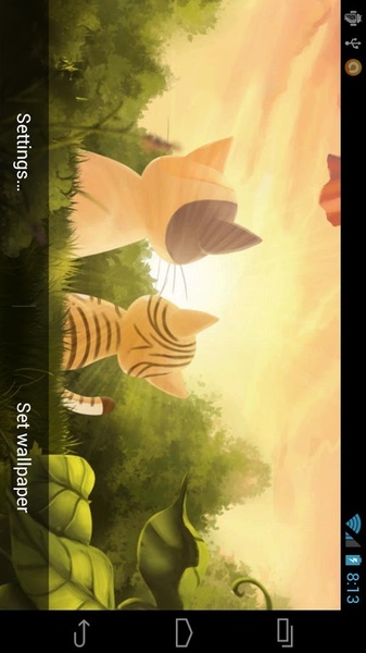 Kitten Sunset Live Wallpaper Free - Preview 3