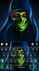 Neon Scary Skull Keyboard Back screenshot 1