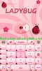 Cute Ladybug GO Keyboard Theme screenshot 4