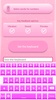 Pink Love Keyboard Theme screenshot 3