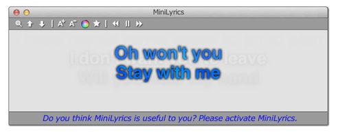 Mini Lyrics For Mac
