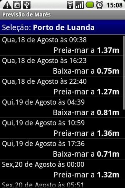Previsao de Mares - Preview 1
