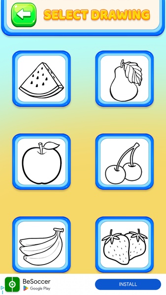 Fruits Coloring Book - Preview 3