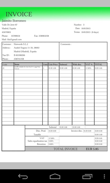Invoice Control - Preview 5
