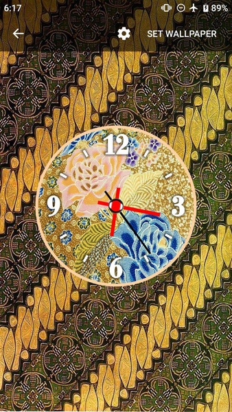 Batik Clock Live Wallpaper - Preview 6