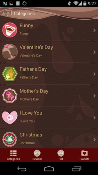 Handcent SMS Skin(Valentine - Preview 3