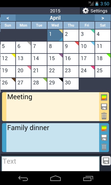 Calendar with colors - Preview 8