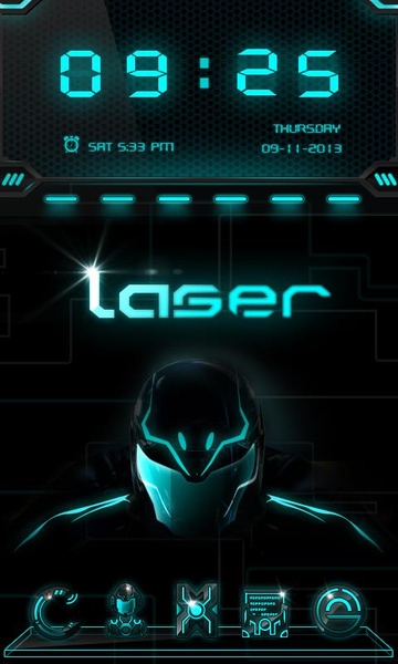 Laser GOLauncher EX Theme - Preview 4