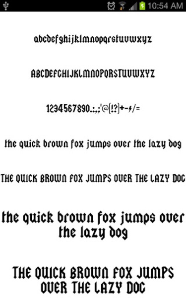 Gothic Fonts - Preview 3