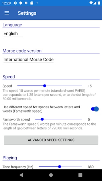 Morse code - Preview 1