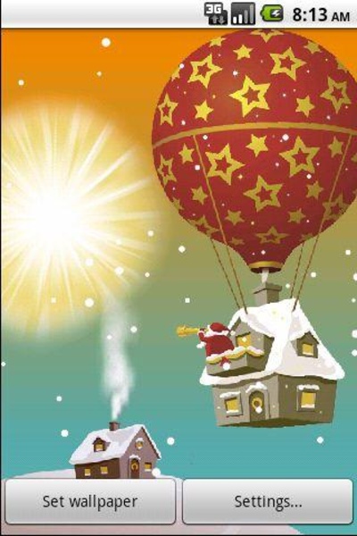 Santa Live Wallpaper Free - Preview 1