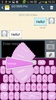 GO Keyboard Pink and Diamonds Theme screenshot 11