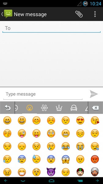 GO Keyboard Elegant White Theme - Preview 6