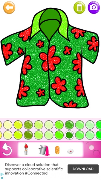 Glitter Dress Coloring - Preview 3
