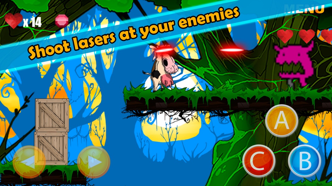 Cow Adventure Jump Platform 2D - Preview 2