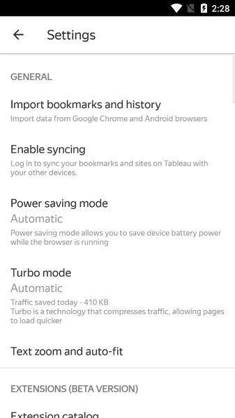 Yandex Browser Beta - Preview 8