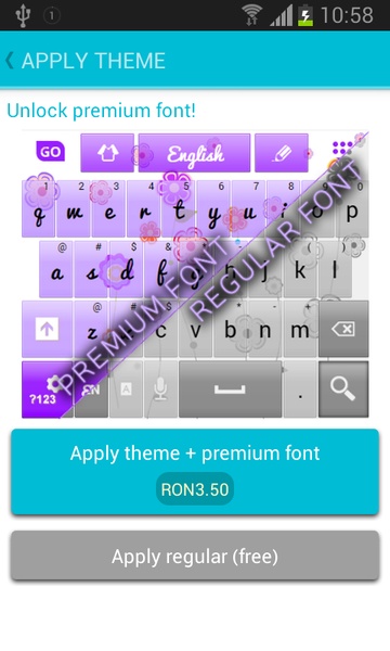 Flowers keyboard theme - Preview 7