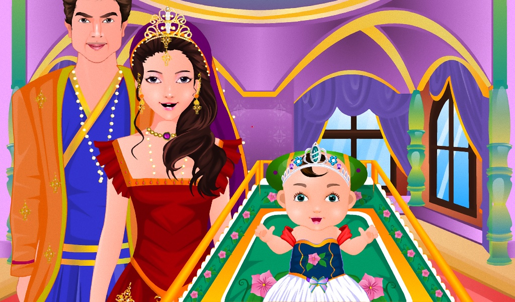 Pregnant Princess Birth Newborn Baby - Preview 1