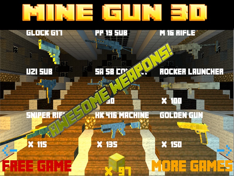 Mine Gun 3d - Cube FPS - Preview 10