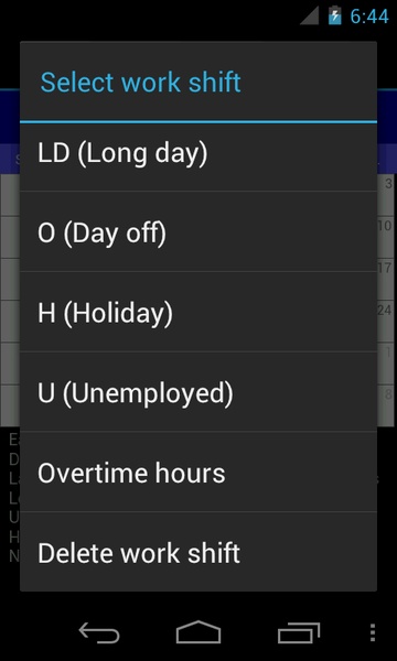 Work Shift Calendar - Preview 2