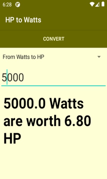 HP to Watts converter - Preview 1