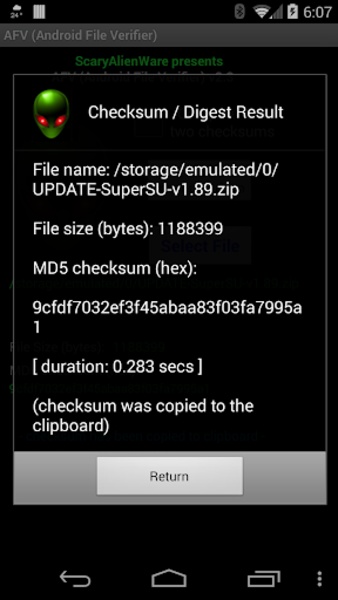 AFV (Android File Verifier) - Preview 9