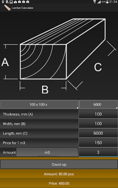 Lumber Calculator - Preview 1