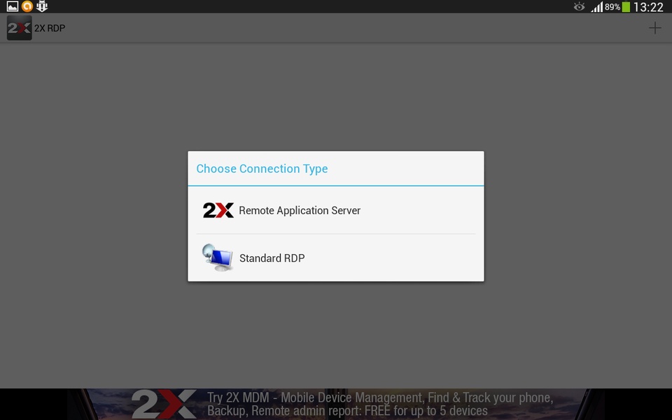 2X RDP Client - Preview 13