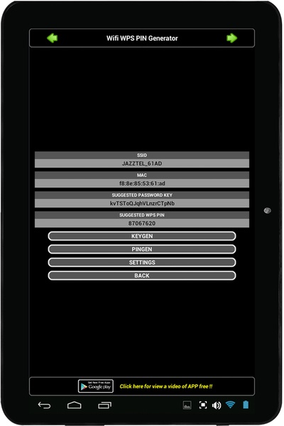 Wifi WPS PIN Generator - Preview 4