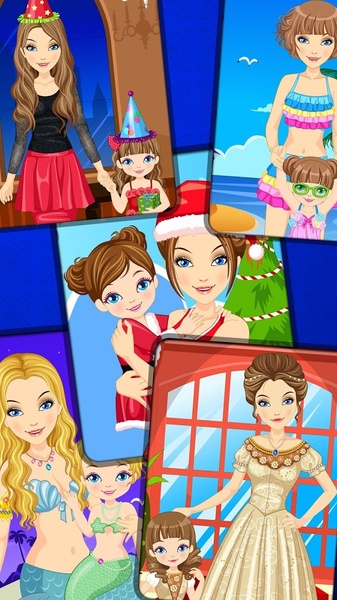 princess mom and daughter dress up games Mom and Me Dress Up Games