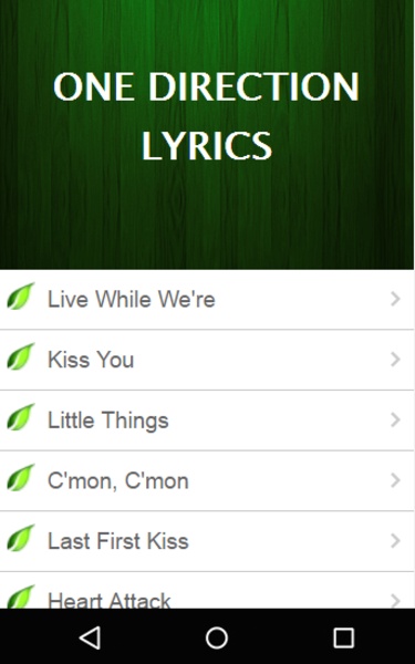 One Direction Music Lyrics - Preview 2