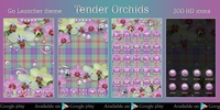 Free Tender Orchids Go Locker theme screenshot 2